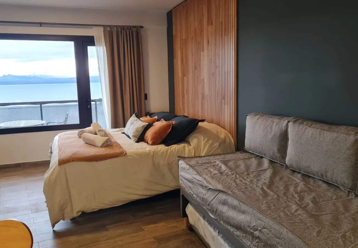 Monoambiente en San Carlos de Bariloche - departamento Swiss IV con una impresionante vista al lago Nahuel Huapi