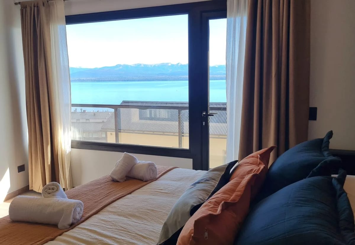 Monoambiente en San Carlos de Bariloche - departamento Swiss IV con una impresionante vista al lago Nahuel Huapi
