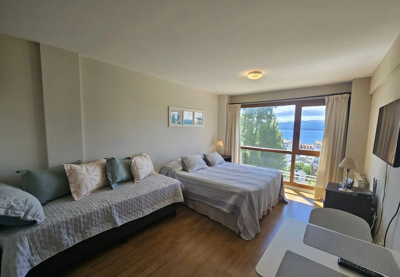 Monoambiente en San Carlos de Bariloche - Terrazas del Lago I F con vista al lago Nahuel Huapi