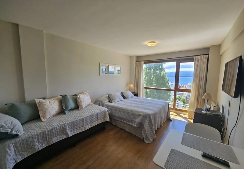 Monoambiente en San Carlos de Bariloche - Terrazas del Lago I F con vista al lago Nahuel Huapi