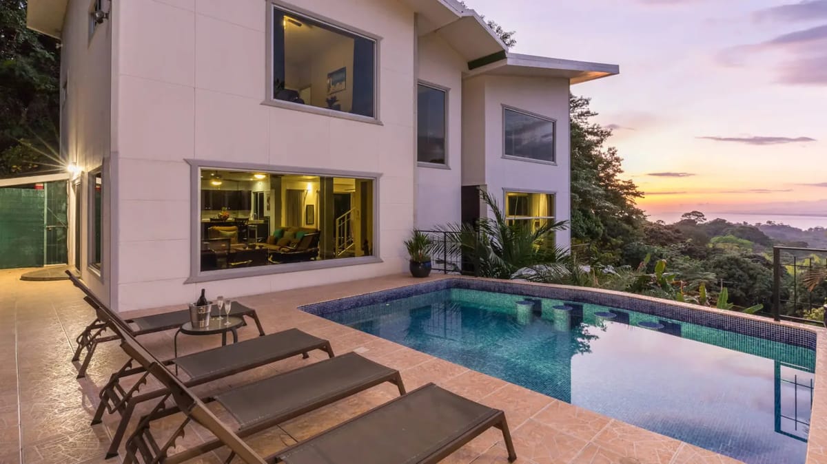 MA-10 — Sunset View Villa in Manuel Antonio with Private Guest House & Pool