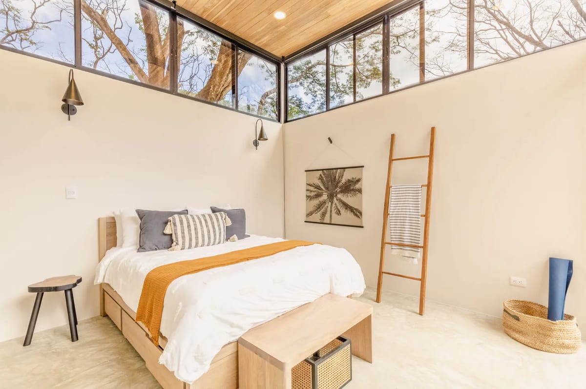 Bedroom overlooking the garden
