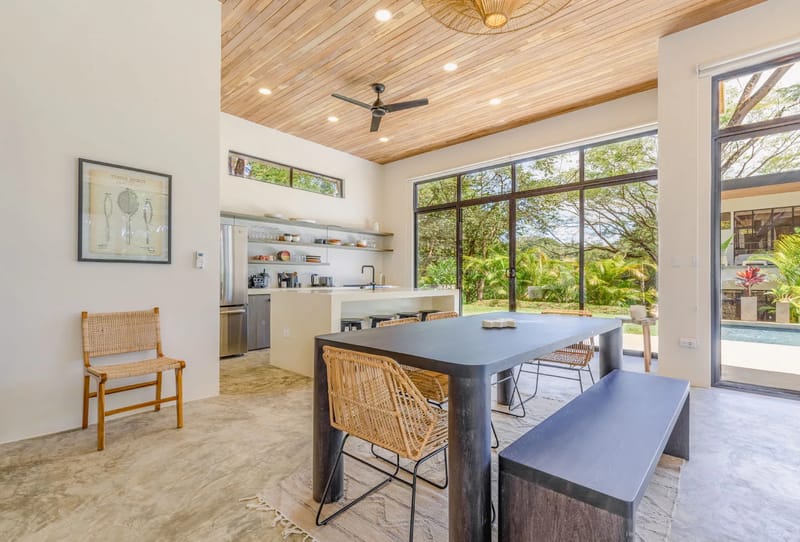 Kitchen and dining area