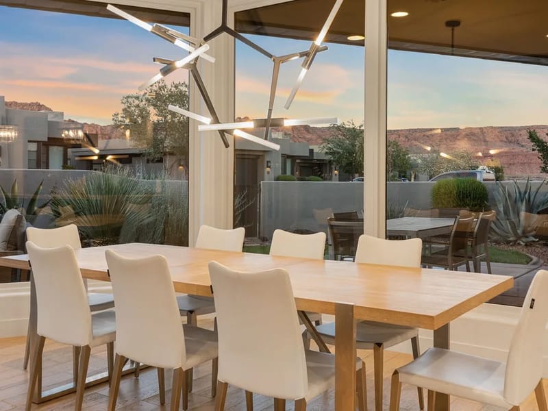 Dining Room at Twilight