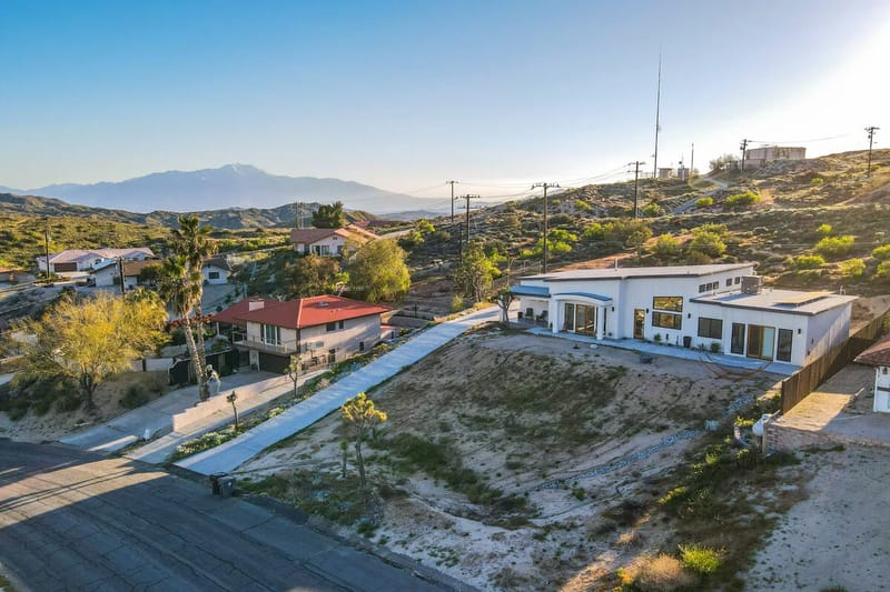 Vista aérea de la casa