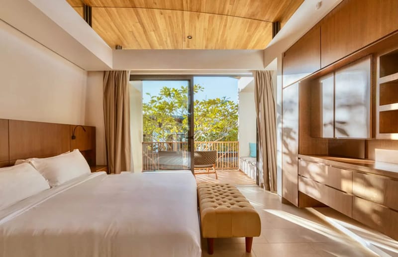 Dormitorio con salida al exterior