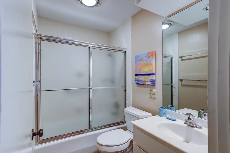 Queen-suite bathroom