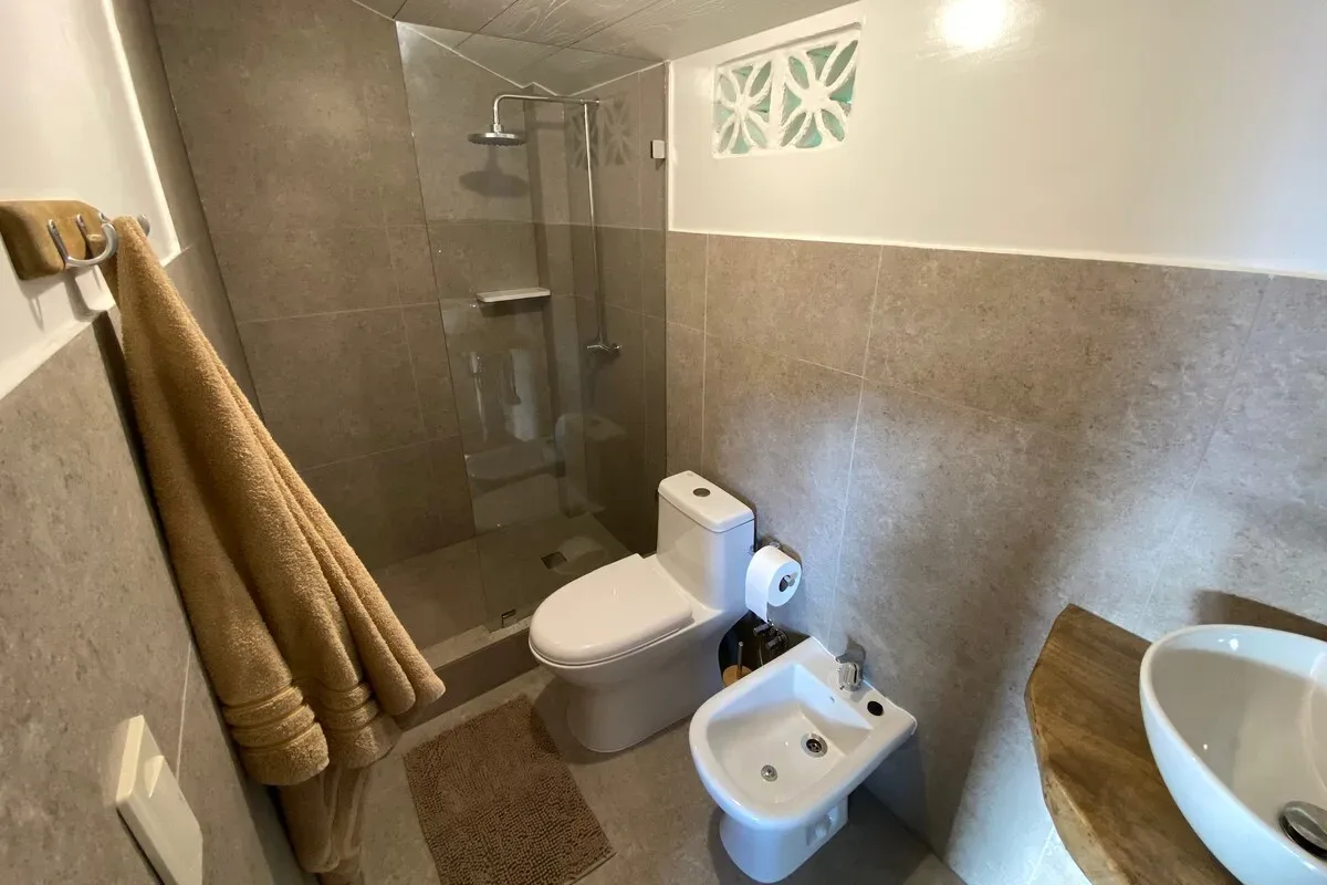 Ducha y sanitarios del baño