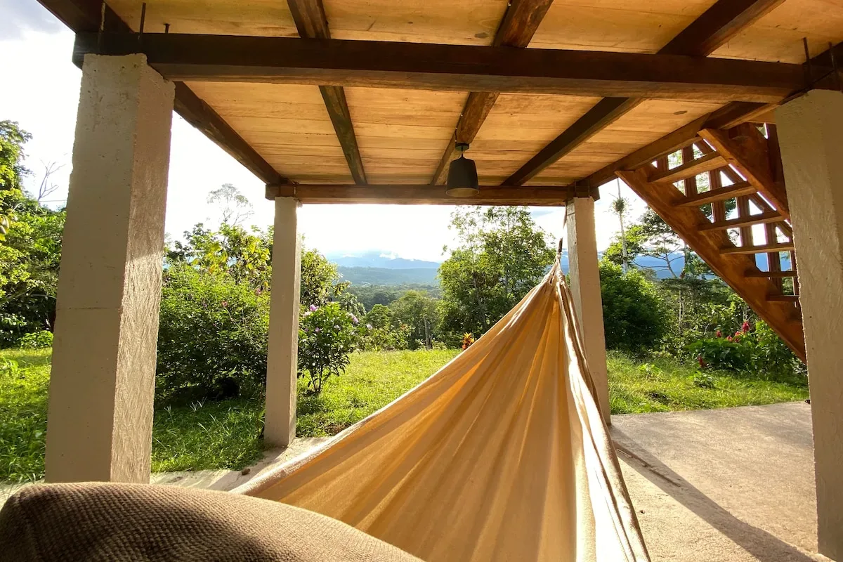 Hamaca con vistas al jardín