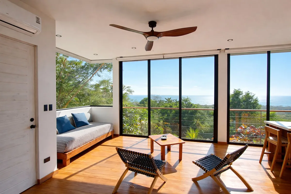 Living room with ocean view