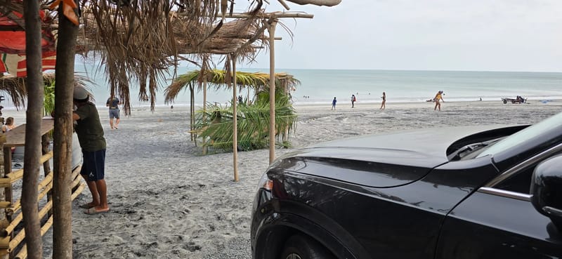 Nearby beach