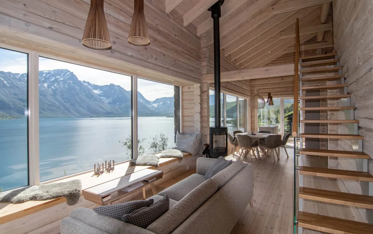 Fjord-view living room