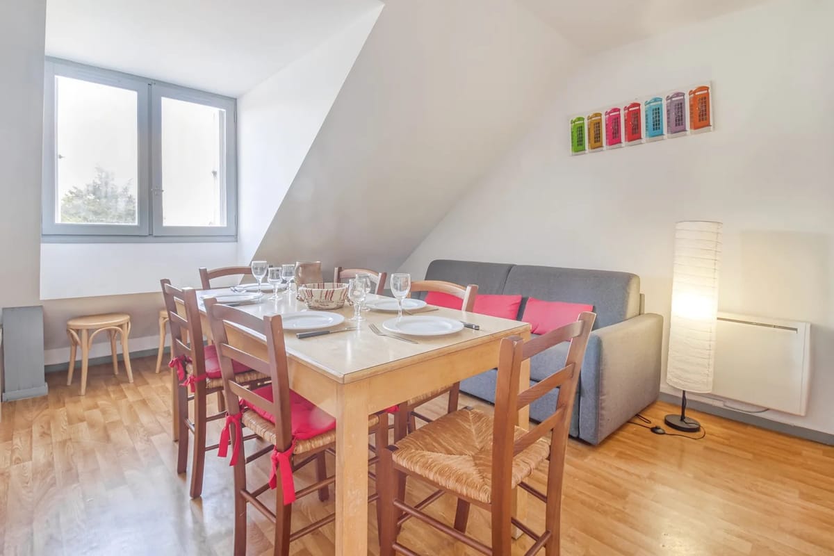Dining and living area