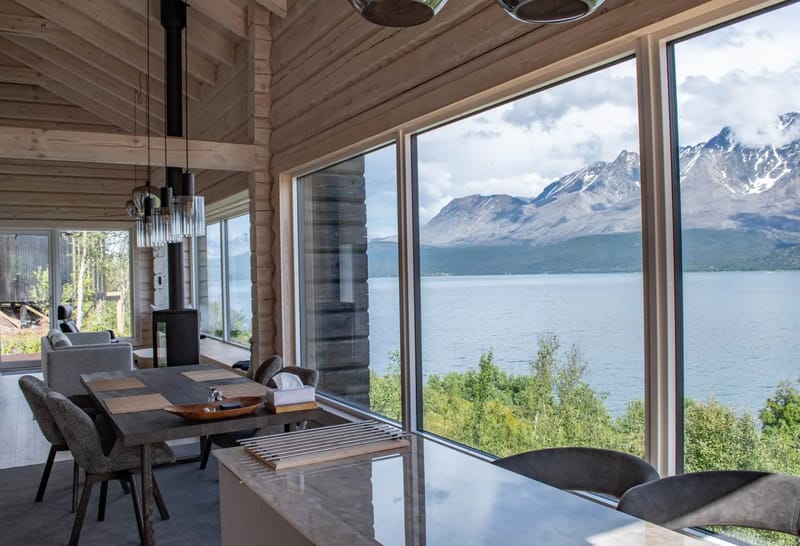 Fjord-view living area