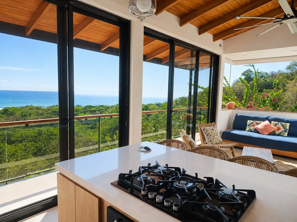 Kitchen and living area