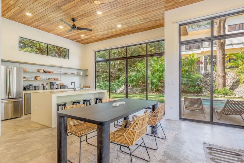 Kitchen and dining area