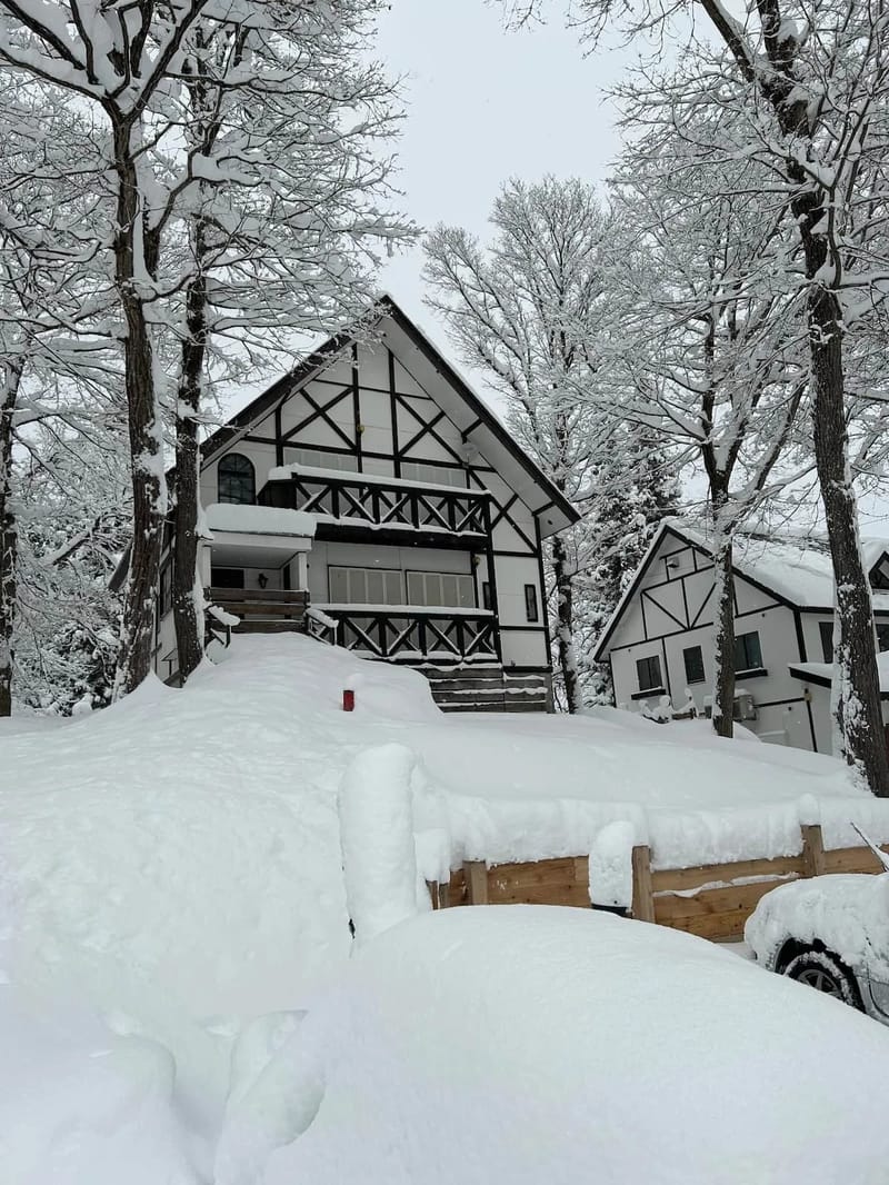 Chalet in winter