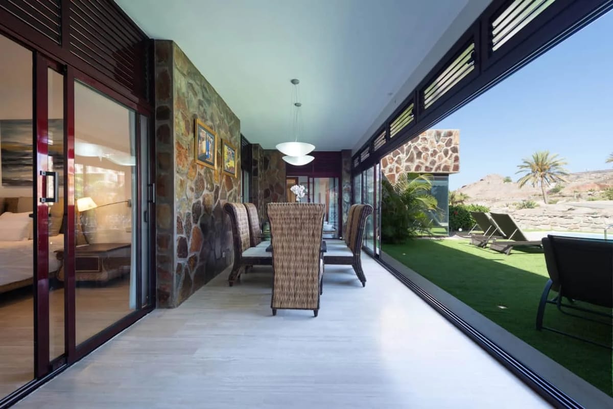 Covered terrace