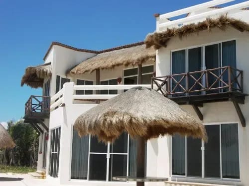 AK-10 — Akumal Beach House with View of the Caribbean Sea