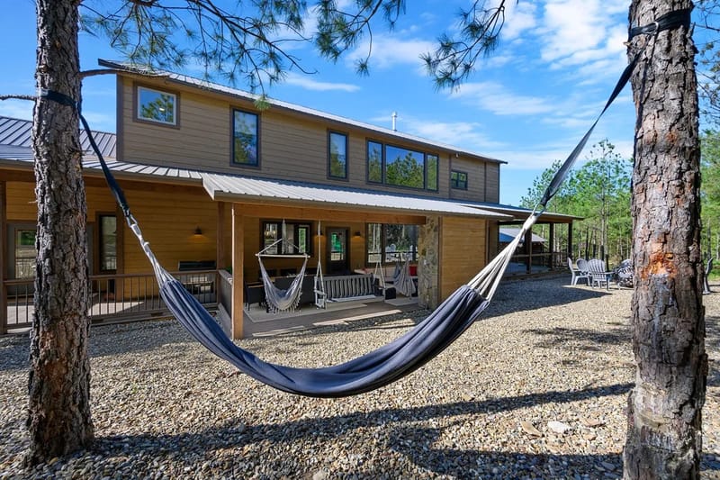 Hammock and backyard