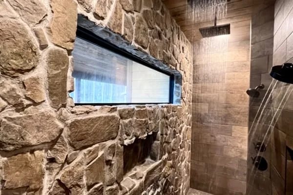 Double rain shower