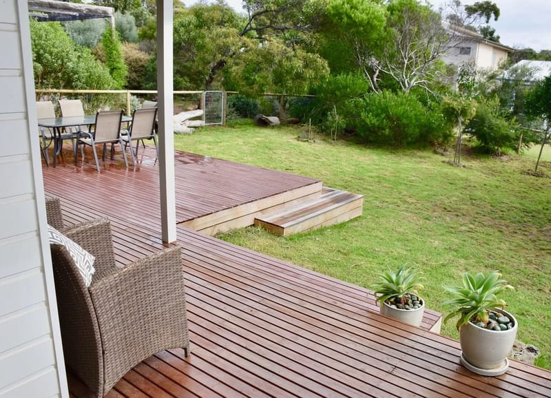 Deck and garden