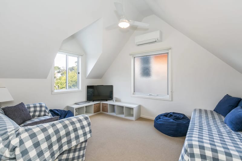 Upstairs open living area