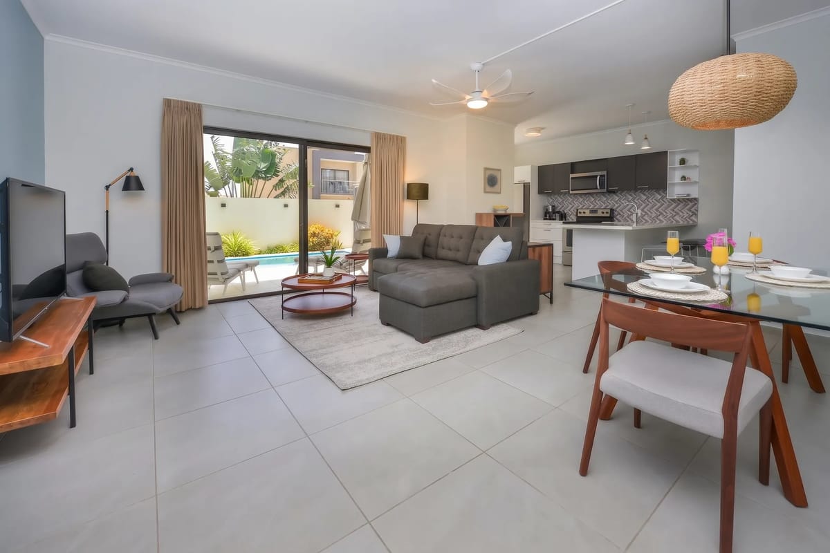 Living and dining area