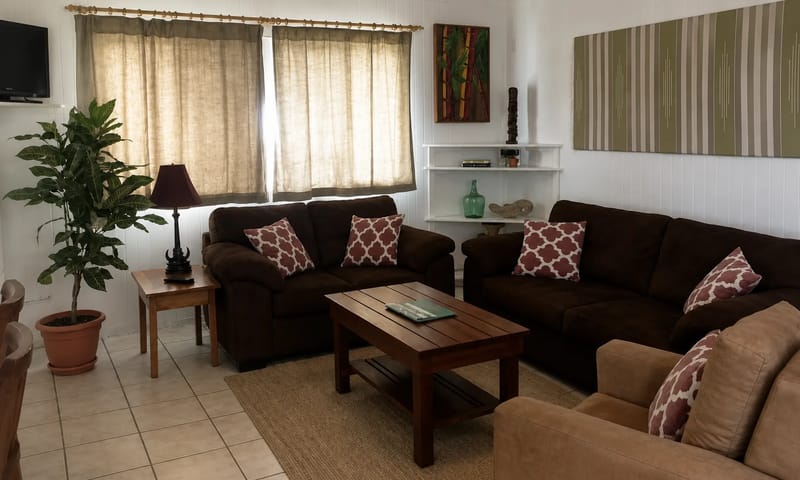 Sala de estar en un alojamiento vacacional en Golfito