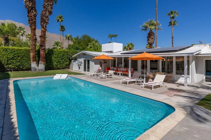 Private pool and house