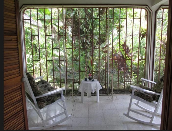 Screened porch rocking chairs