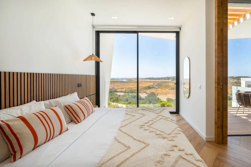 Bedroom with estuary view