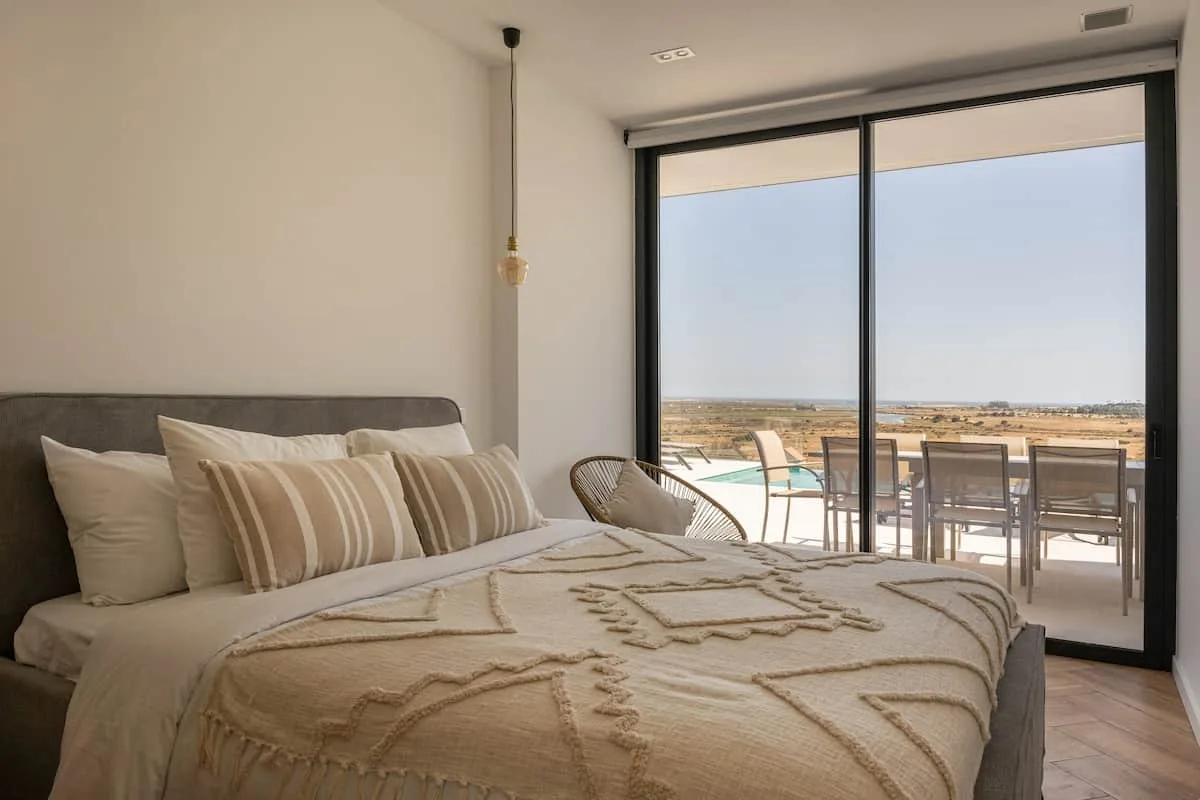 Bedroom and balcony