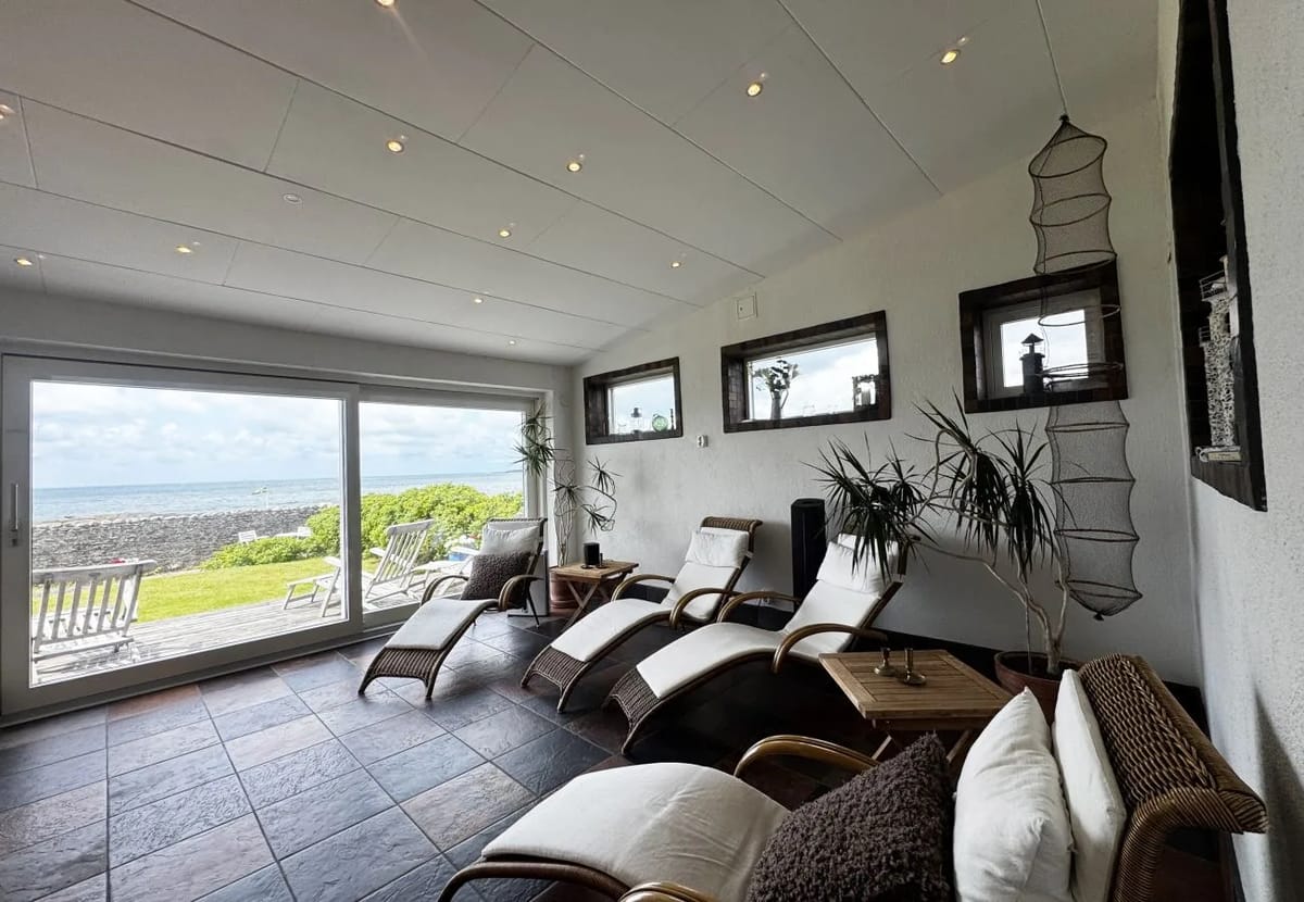 House in Åsa - Exclusive Beachfront Villa in Åsa – Sauna, Jacuzzi & Panoramic Sea View | SE02102