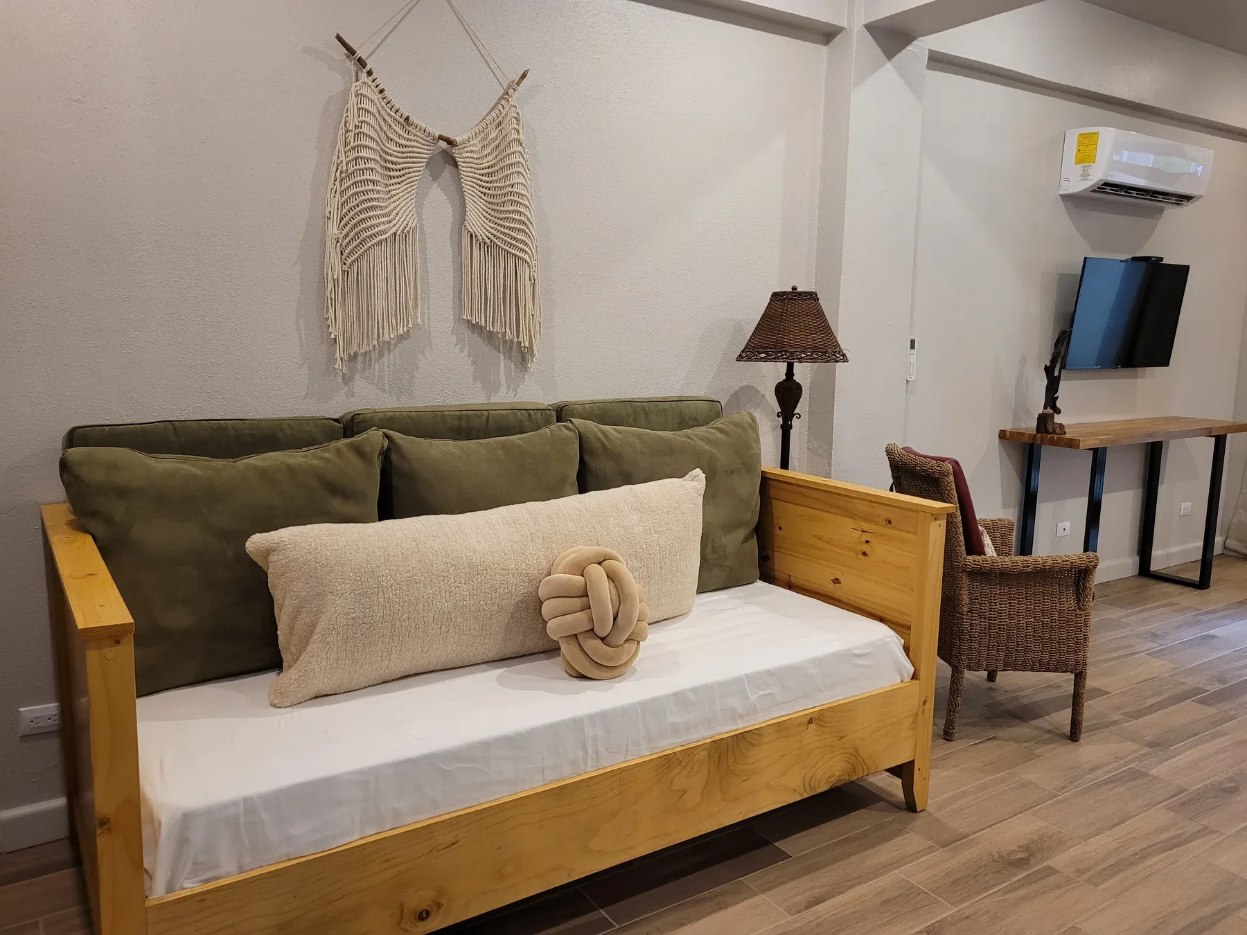 Cama de día en la zona de estar