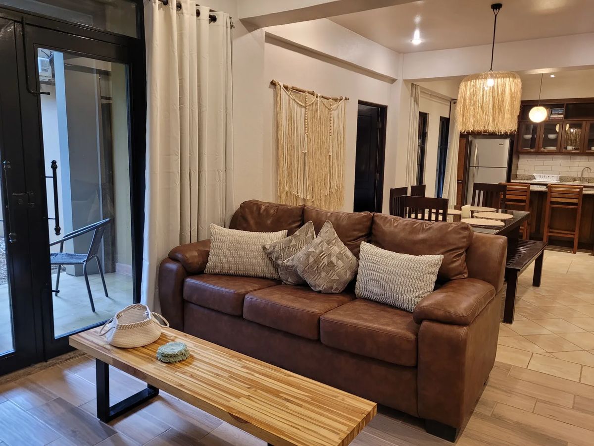 Living room and kitchen