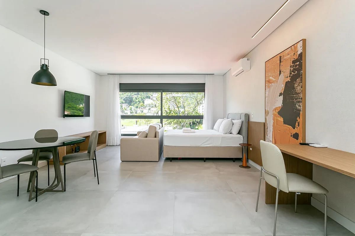 Studio moderno | Prox. ao Polo Tecnológico | Academia #SG06