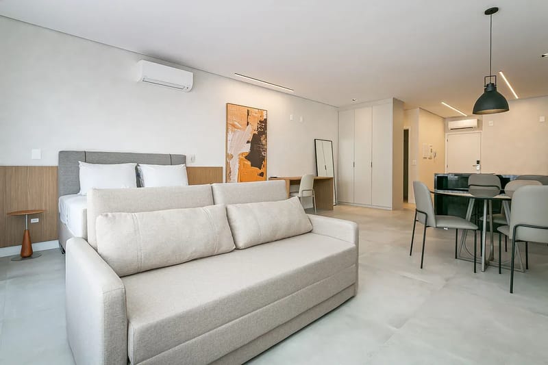 Studio moderno | Prox. ao Polo Tecnológico | Academia #SG06