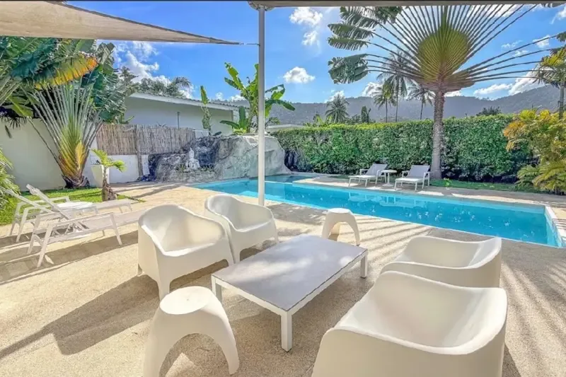 Villa con vistas a la montaña de 3 dormitorios con piscina grande-Maenam — foto 4