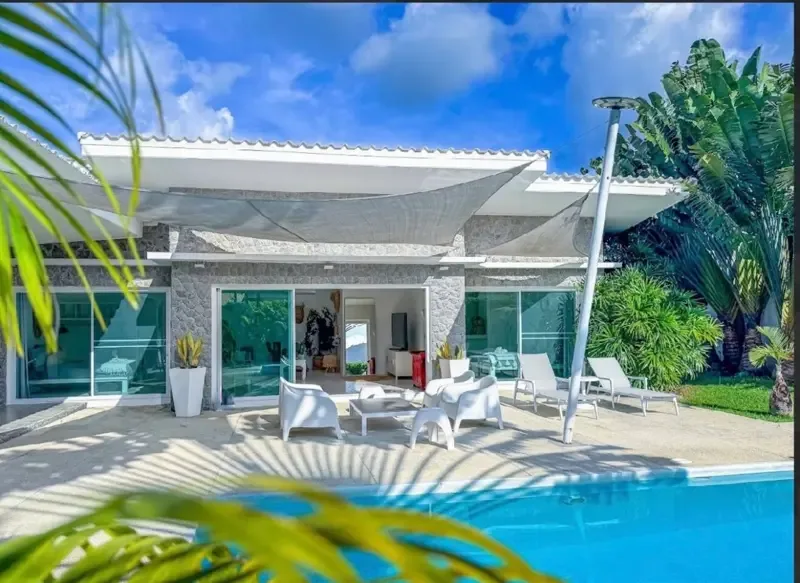 Villa con vistas a la montaña de 3 dormitorios con piscina grande-Maenam — foto 3
