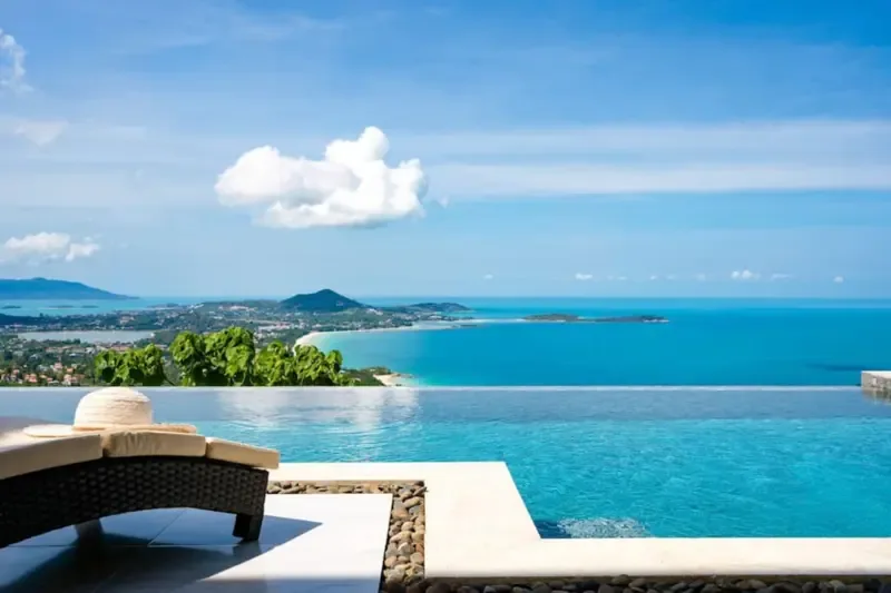 Villa Majesta · 4 dormitorios, piscina infinita y vistas panorámicas al mar, Chaweng Noi — foto 1