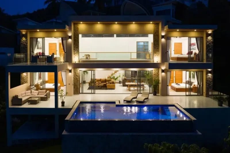 Villa Majesta · 4 dormitorios, piscina infinita y vistas panorámicas al mar, Chaweng Noi — foto 5