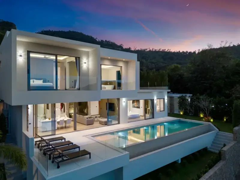 Stella Del Mare · Villa de 4 dormitorios con piscina infinita y vistas al mar, Bophut Hills — foto 1
