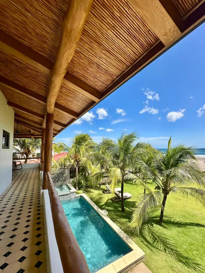 Vista a la piscina