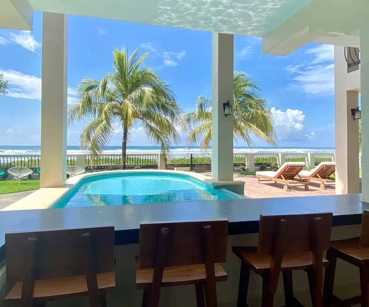Elegant Beachfront House In Playa Guasacate | Ola Popoyo