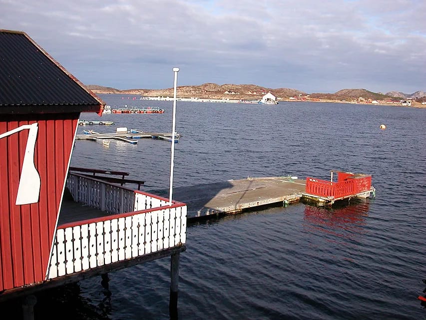 Vista interior de la cabaña Havgløtt