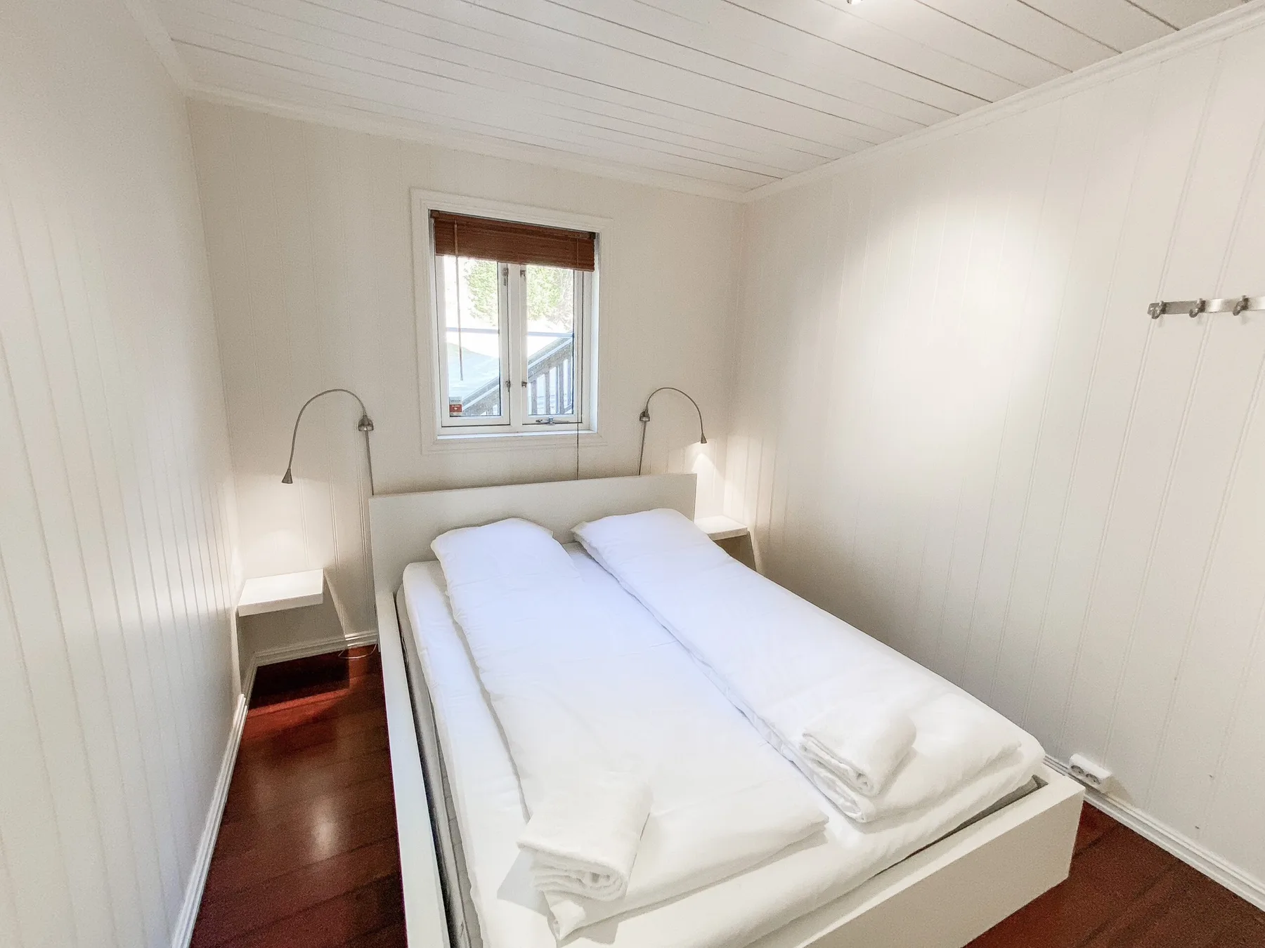 Bedroom with two bunk beds