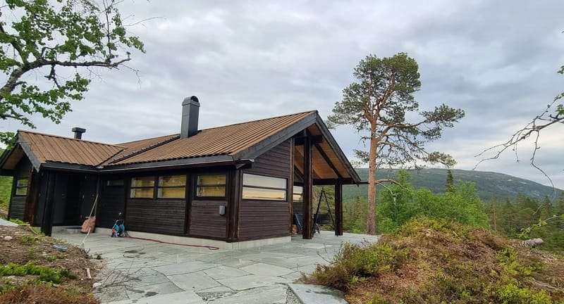 Cabaña Heimstølen en verano