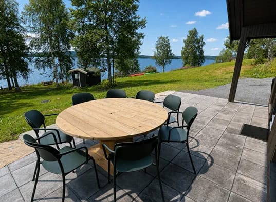 Cabaña Sjølyst junto al lago Næra, Sjusjøen 1