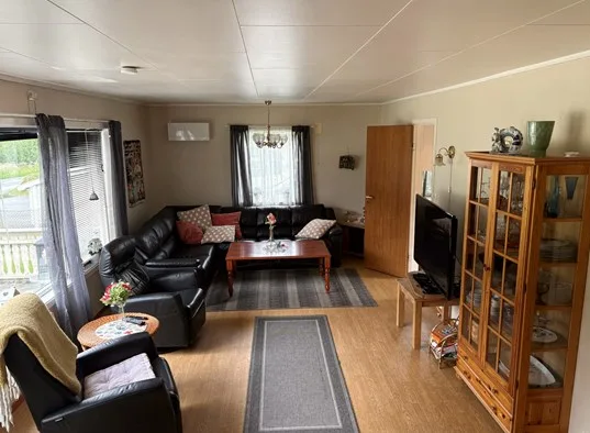 Fjordtun, cabaña en Møre og Romsdal, sala de estar